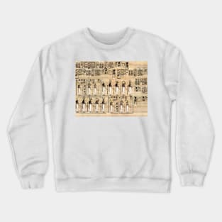 Ancient Egypt Pharaoh Papyrus Hieroglyphs Egyptian Civilization Crewneck Sweatshirt